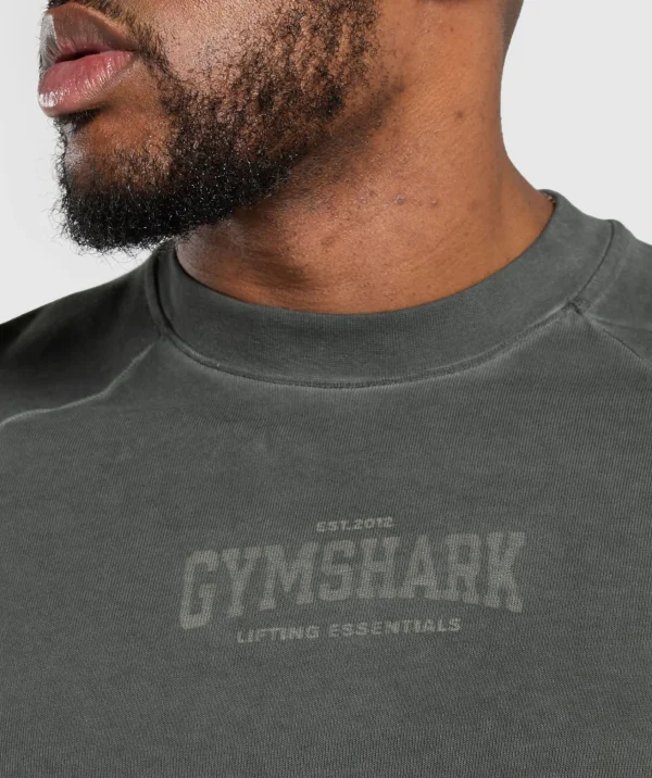 Fashion Gymshark Heavyweight T-Shirt Black