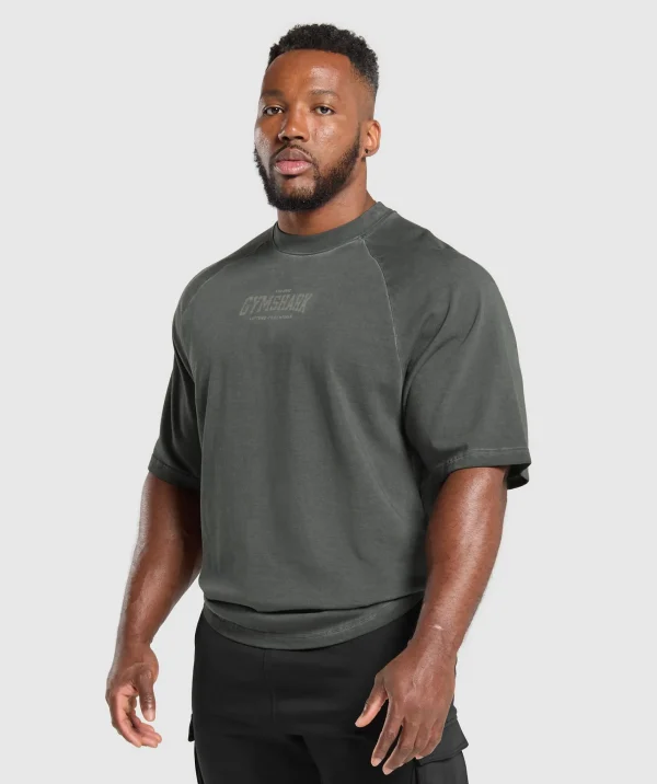 Fashion Gymshark Heavyweight T-Shirt Black