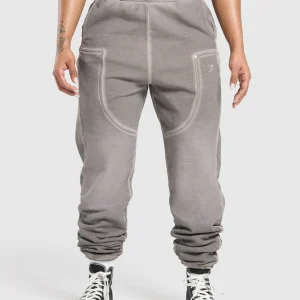 Outlet Gymshark Heavyweight Washed Pants MetalGrey/AsphaltGrey