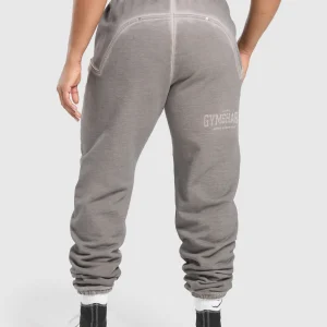 Outlet Gymshark Heavyweight Washed Pants MetalGrey/AsphaltGrey