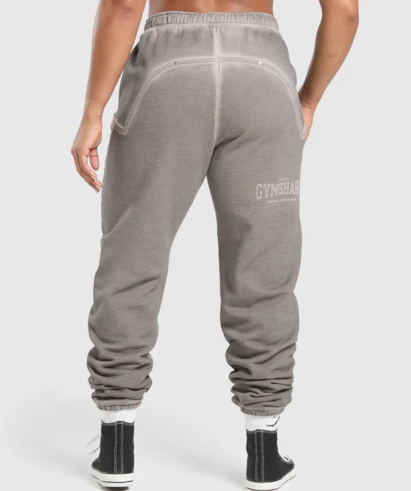 Outlet Gymshark Heavyweight Washed Pants MetalGrey/AsphaltGrey