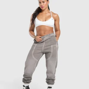 Outlet Gymshark Heavyweight Washed Pants MetalGrey/AsphaltGrey