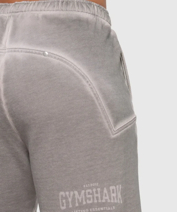 Outlet Gymshark Heavyweight Washed Pants MetalGrey/AsphaltGrey