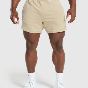 New Gymshark Heritage 5" Shorts DesertBeige