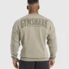 Fashion Gymshark Heritage Washed Crew UtilityGreen