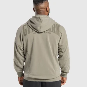 New Gymshark Heritage Washed Hoodie UtilityGreen