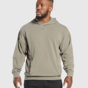 New Gymshark Heritage Washed Hoodie UtilityGreen