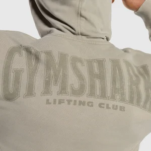 New Gymshark Heritage Washed Hoodie UtilityGreen