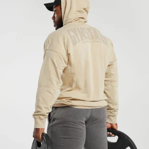 Hot Gymshark Heritage Washed Hoodie DesertBeige