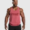 Clearance Gymshark Heritage Washed Stringer VintagePink