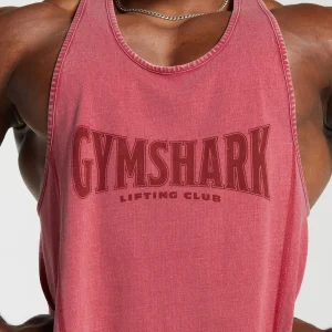 Clearance Gymshark Heritage Washed Stringer VintagePink