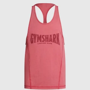 Clearance Gymshark Heritage Washed Stringer VintagePink