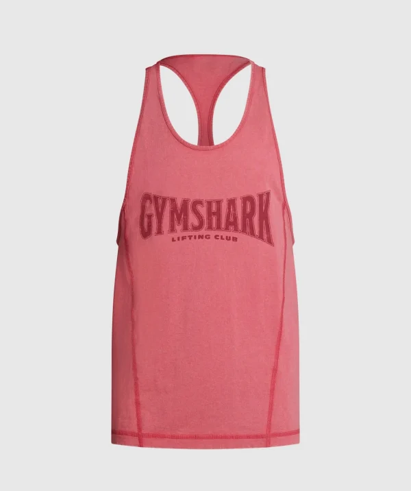 Clearance Gymshark Heritage Washed Stringer VintagePink