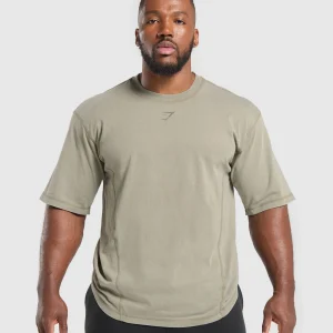 Online Gymshark Heritage Washed T-Shirt UtilityGreen