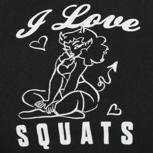 Discount Gymshark I Love Squats Baby T-Shirt Black