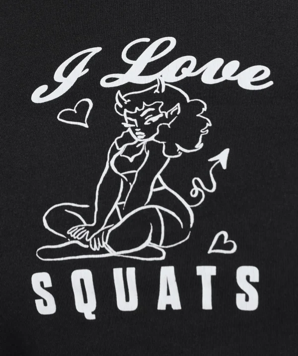 Discount Gymshark I Love Squats Baby T-Shirt Black