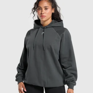 Online Gymshark I Love Squats Hoodie AsphaltGrey