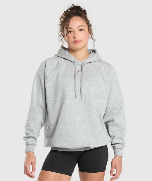 Hot Gymshark I Love Squats Hoodie LightGreyCoreMarl