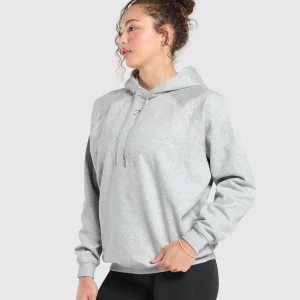 Hot Gymshark I Love Squats Hoodie LightGreyCoreMarl