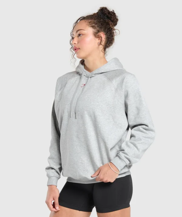 Hot Gymshark I Love Squats Hoodie LightGreyCoreMarl