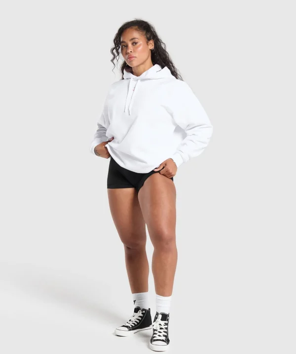 Clearance Gymshark I Love Squats Hoodie White