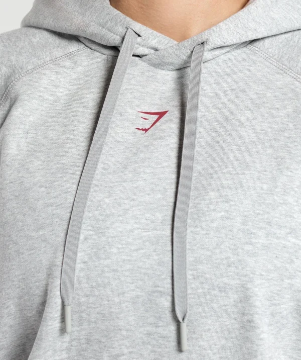 Hot Gymshark I Love Squats Hoodie LightGreyCoreMarl