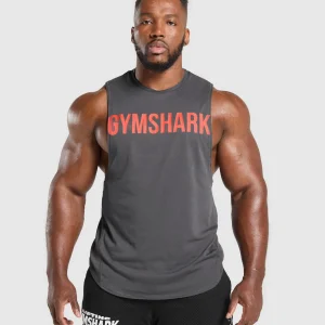 New Gymshark Impact Drop Arm Tank OnyxGrey