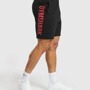 Sale Gymshark Impact Shorts Black/VividRed