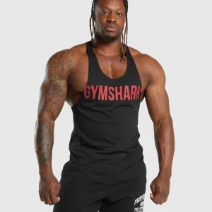 Fashion Gymshark Impact Stringer Black/VividRed