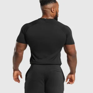 Sale Gymshark Impact T-Shirt Black/VividRed