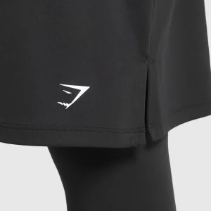 Outlet Gymshark 2 in 1 High Waisted Skirt Leggings Black