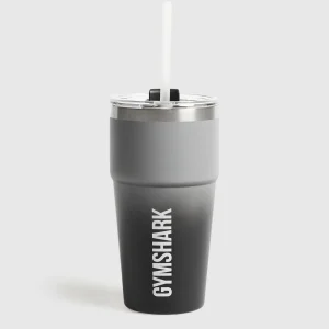 Fashion Gymshark Insulated Straw Cup SmokeyGrey/Black