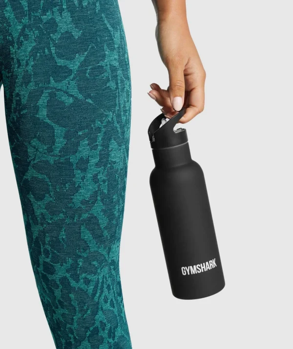 Discount Gymshark Insulated Straw Flask Black