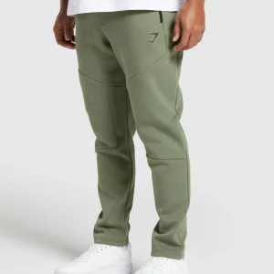 Online Gymshark Interlock Tech Joggers BaseGreen