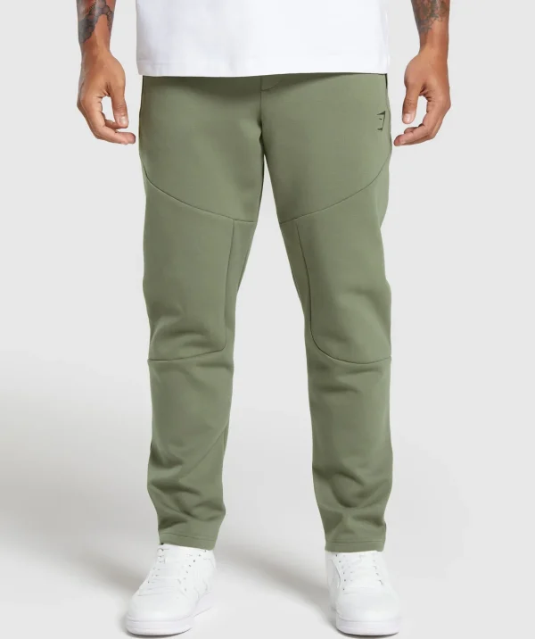 Online Gymshark Interlock Tech Joggers BaseGreen