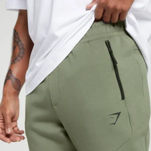 Online Gymshark Interlock Tech Joggers BaseGreen