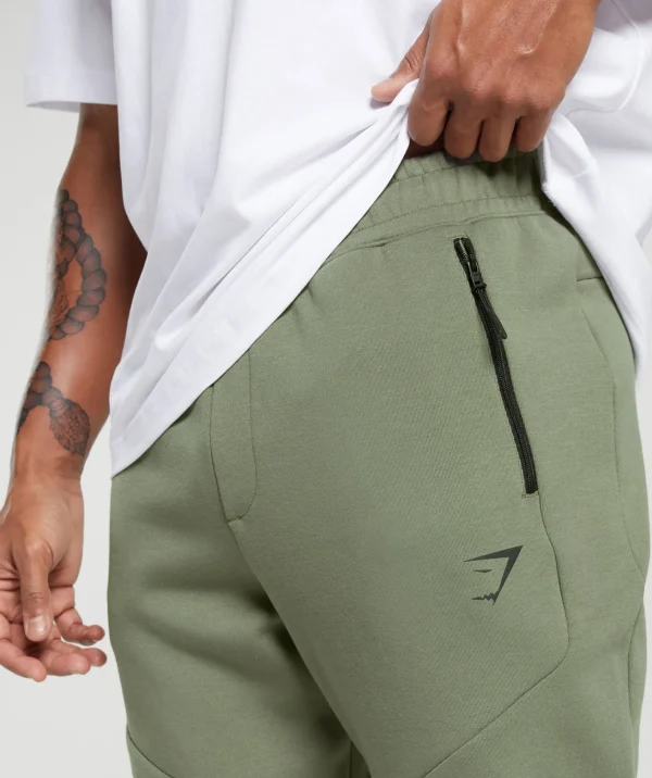 Online Gymshark Interlock Tech Joggers BaseGreen