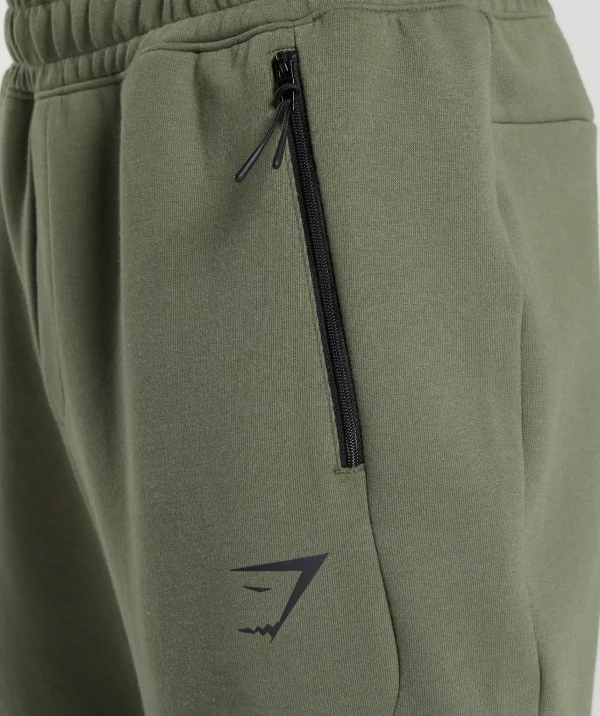 Online Gymshark Interlock Tech Joggers BaseGreen