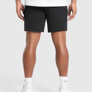 Outlet Gymshark Interlock Tech 6" Shorts Black