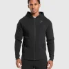 Best Gymshark Interlock Tech Zip Up Hoodie Black