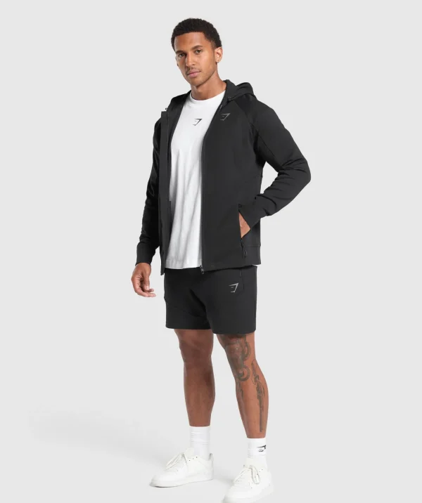 Best Gymshark Interlock Tech Zip Up Hoodie Black