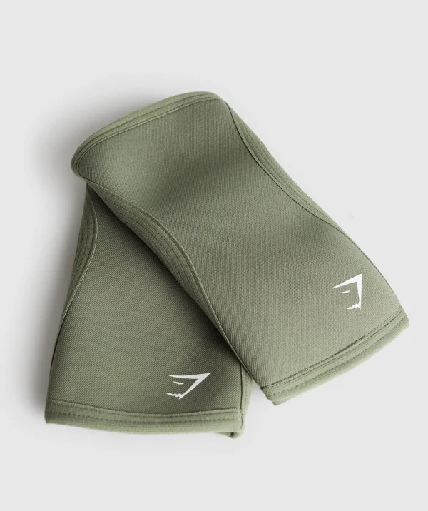 Online Gymshark Knee Sleeves 5mm BaseGreen