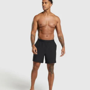 Hot Gymshark Land to Water 6" Shorts Black