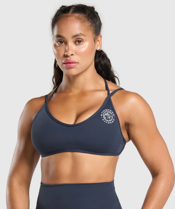 Hot Gymshark Legacy Bra HeavyBlue