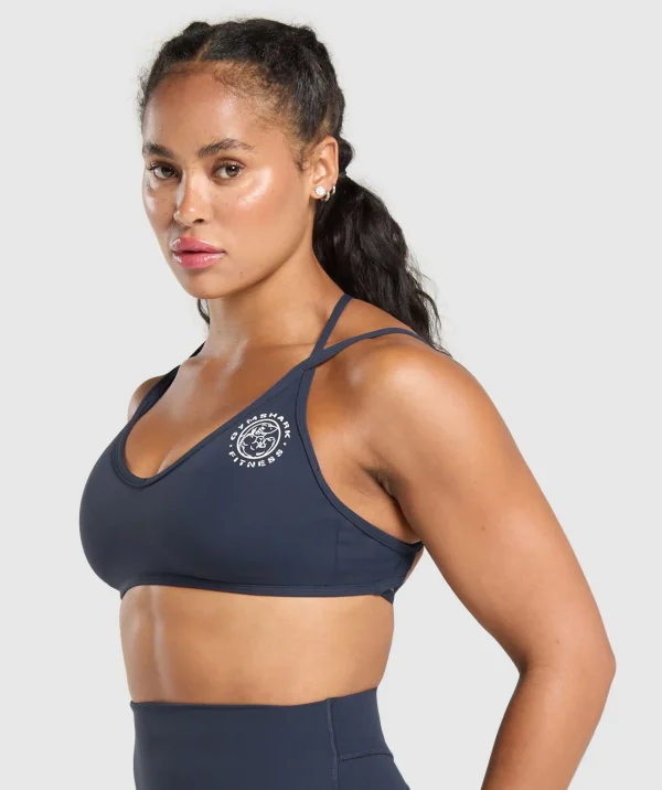 Hot Gymshark Legacy Bra HeavyBlue