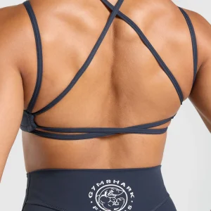 Hot Gymshark Legacy Bra HeavyBlue