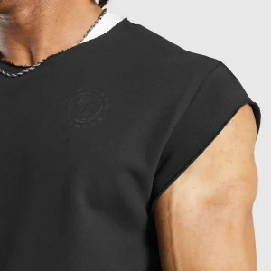 Outlet Gymshark Legacy Cap Sleeve Rag Top Black