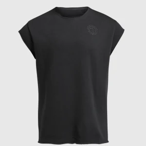 Outlet Gymshark Legacy Cap Sleeve Rag Top Black