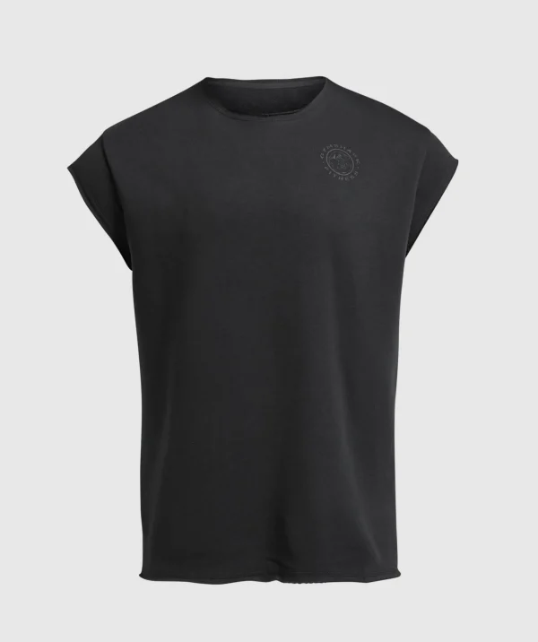 Outlet Gymshark Legacy Cap Sleeve Rag Top Black