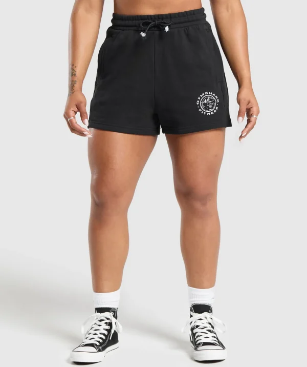 Online Gymshark Legacy Cotton Shorts Black